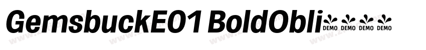 GemsbuckE01 BoldObli字体转换
